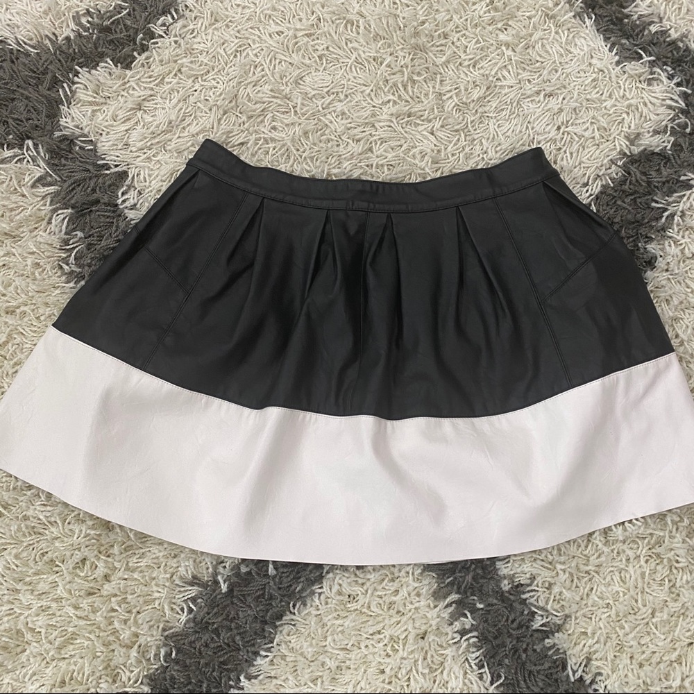 ASOS Faux Leather Skater Skirt